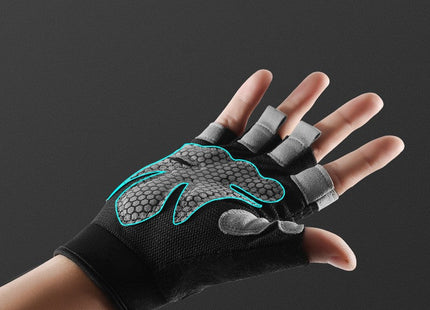 Weightlifting Half-Finger Gloves Breathable Non-slip polyester