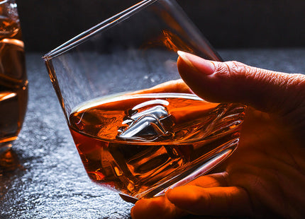 Glass whiskey glass