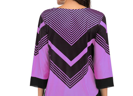 Blouse with irregular hem