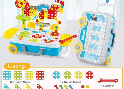 132/308Pcs Kids Electric Drill Toys DIY Educational Puzzle