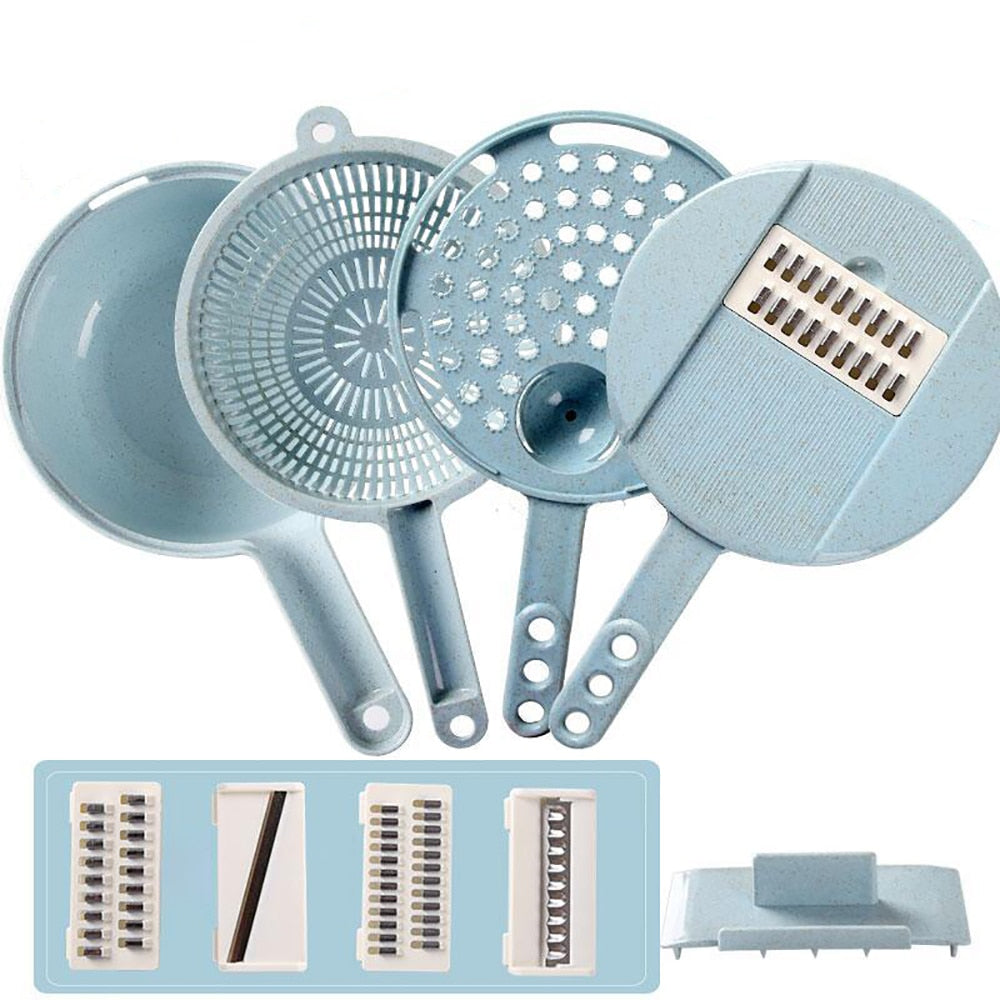 8 In 1 Vegetable Slicer - Potato Peeler Carrot Onion Grater - Cutter Kitchen Accessories