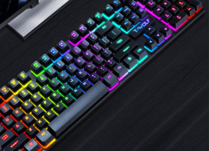 Gaming Usb Luminous Wired Keyboard Floating Manipulator