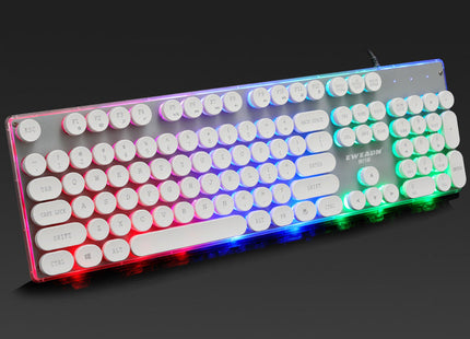 Glowing wired keyboard gaming computer USB