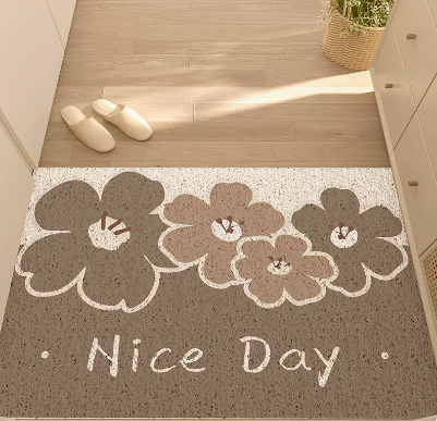 Porch Flowery Floor Mat