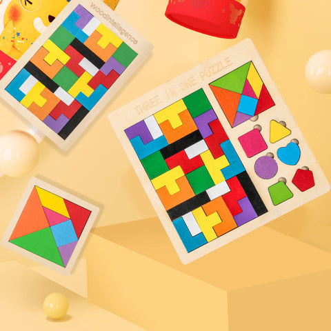 Wooden Puzzle For Children Variety Puzzles Early Education Toys
