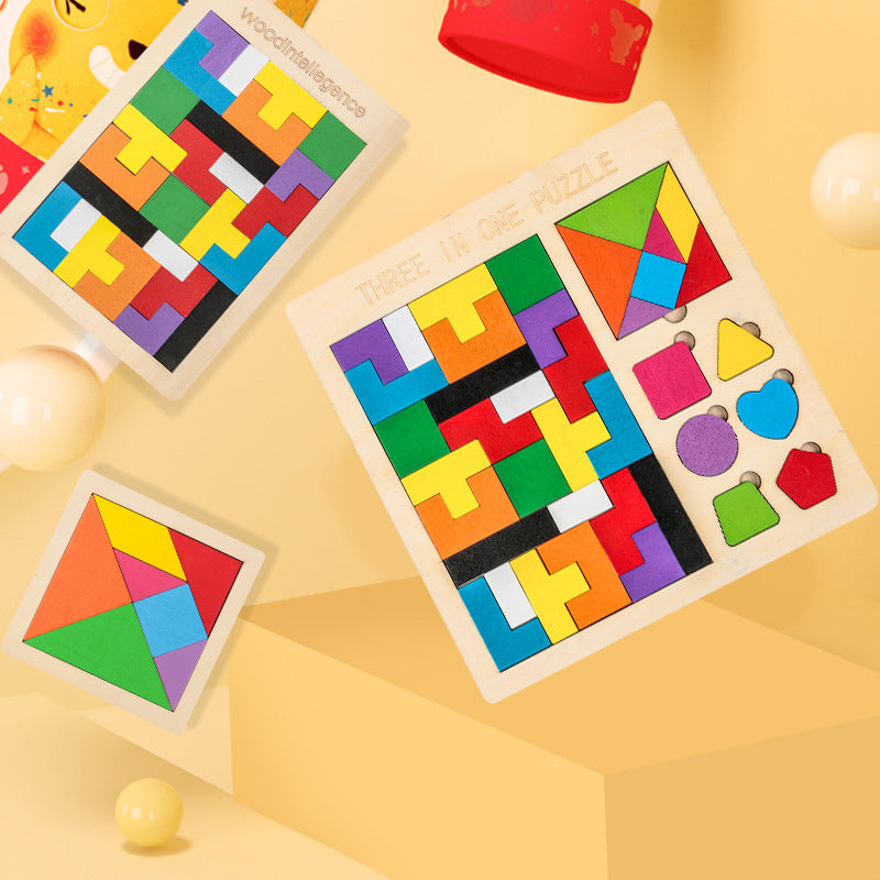 Wooden Puzzle For Children Variety Puzzles Early Education Toys