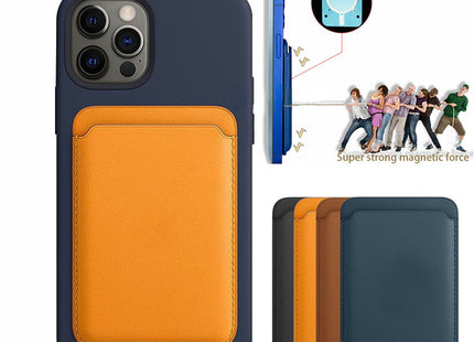 For Magsafe Magnetic Luxury Leather Card Holder Wallet Case For IPhone 14 Pro Max 13 12 Phone Bag Adsorption Accessories Cover