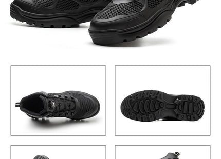 Summer Anti-smashing And Anti-penetration Men's Lightweight And Comfortable Labor Protection Shoes