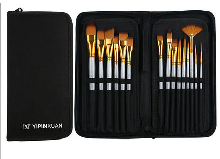 15 Brushes Acrylic Paint Brush Set