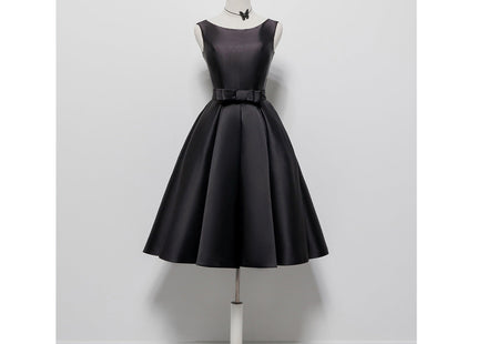 Hepburn Style Elegant Backless Dress