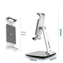 Mobile phone holder desktop lazy adjustable metal plate