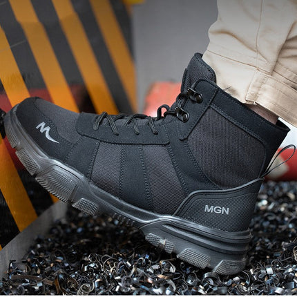 Labor Protection Shoes Anti-smash Anti-puncture Protective Shoes High Top