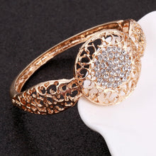 Women Cate Gold Bridal Jewelry Sets Rhinestone Pendan