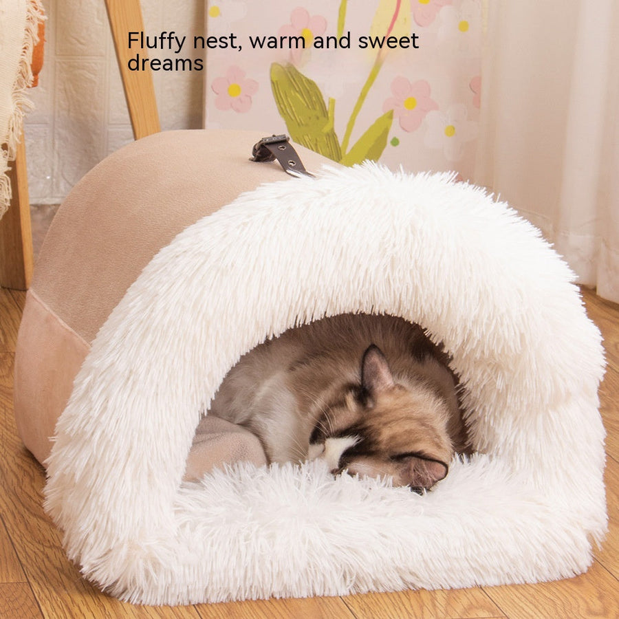 Cama portátil para mascotas empalmable Cama cálida portátil