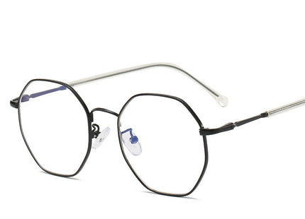 Irregular Geometric Anti-blue Light Alloy Frame Splicing Glasses