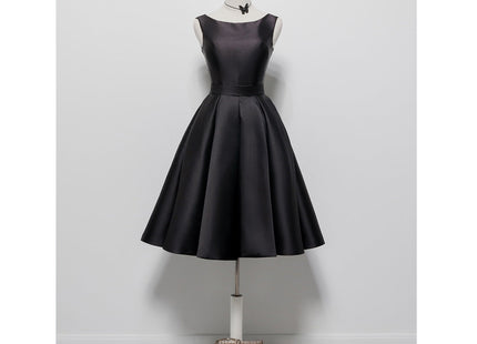 Hepburn Style Elegant Backless Dress