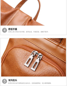 Multifunction Women Backpack Leather Female School Shoulder Bags for Teenage Girls Anti Theft Backpack Women Travel Back Pack