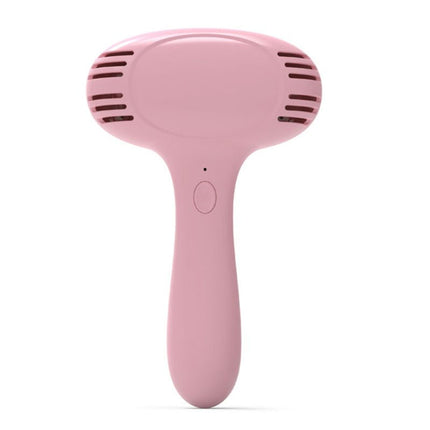 Cat hair cleaner combing cat to remove floating hair
