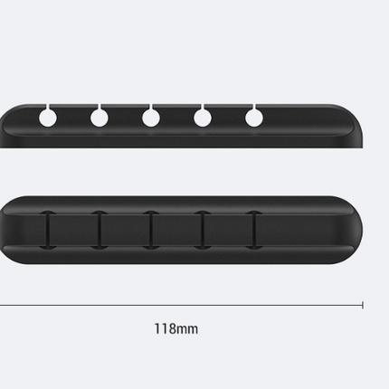 Silicone storage cable management cable clamp