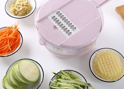 8 In 1 Vegetable Slicer - Potato Peeler Carrot Onion Grater - Cutter Kitchen Accessories