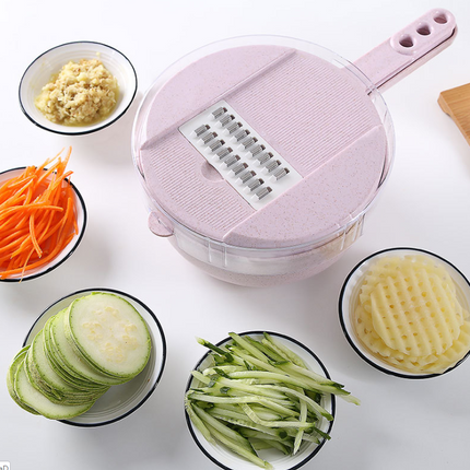 8 In 1 Vegetable Slicer - Potato Peeler Carrot Onion Grater - Cutter Kitchen Accessories