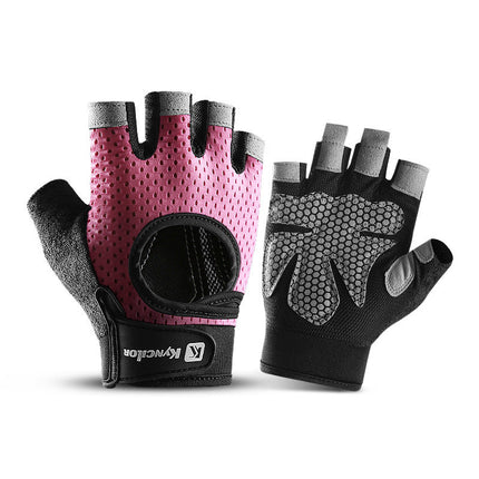Weightlifting Half-Finger Gloves Breathable Non-slip polyester