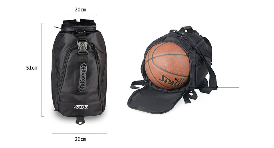 WEROCKER casual gym/sports backpack