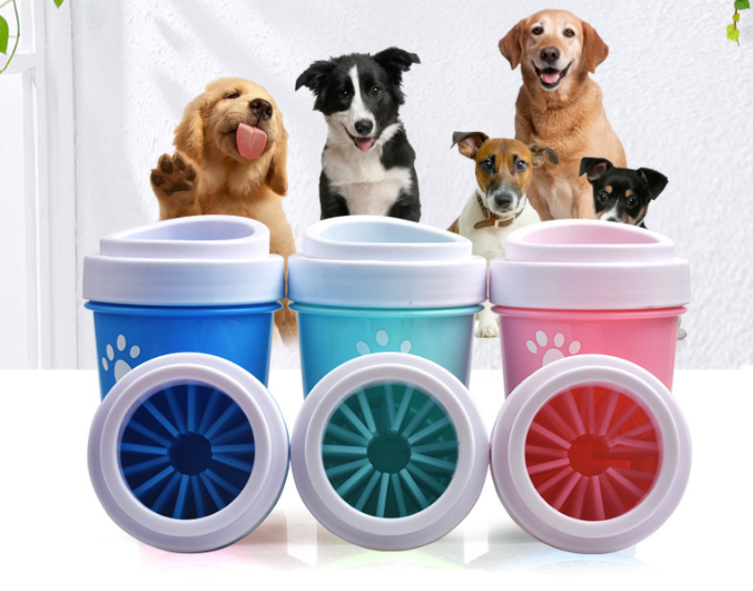 Productos de silicona para el cuidado y limpieza de las patas de perros