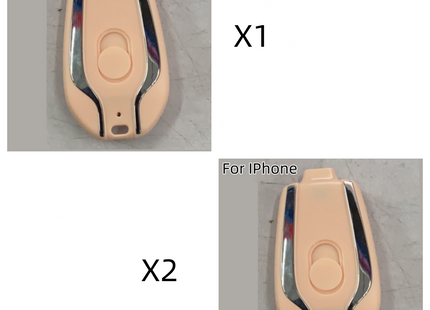 1500mAh Mini Power Emergency Pod Keychain Charger With Type-C Ultra-Compact Mini Battery Pack Fast Charging Backup Power Bank