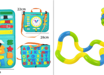 New Busy Book Children's Busy Board Dressing And Buttoning Learning Baby Early Education Preschool Sensory Learning Toy