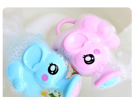 Baby Bath Toys Lovely Plastic Elephant Shape Water Spray For Baby Shower Swimming Toys Kids Gift Storage Mesh Bag Baby Kids Toy