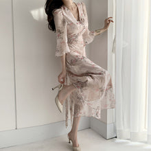 Elegant Waist Slimming Long Dress