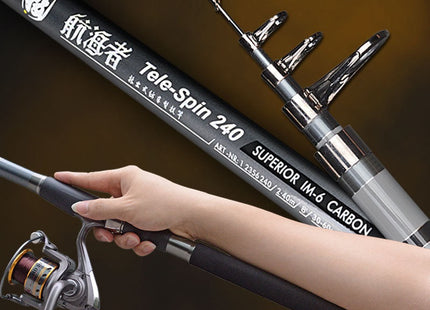 Stainless Steel Retractable Long-range Fishing Rod