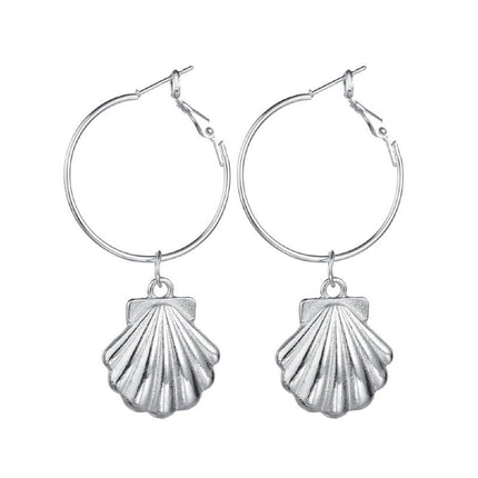 New Simple Earrings Women Ins Cross-border Hot-selling Shell Ear Jewelry