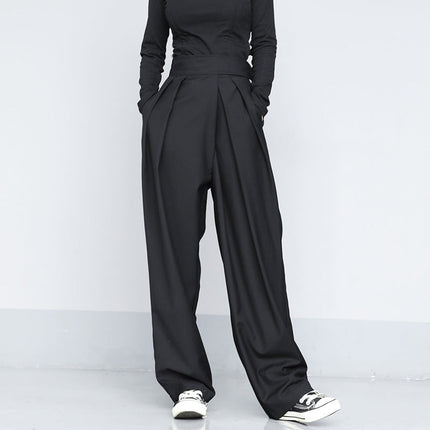 Draped velcro trousers
