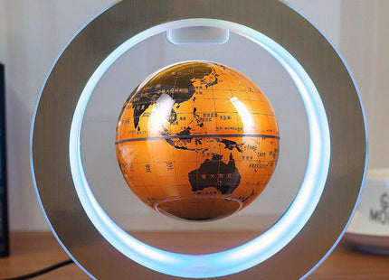 Round LED World Map Floating Globe Magnetic Levitation Light Anti Gravity Magic