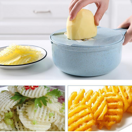 8 In 1 Vegetable Slicer - Potato Peeler Carrot Onion Grater - Cutter Kitchen Accessories