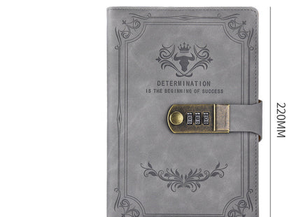 A5 Retro Codebook Journal With Lock