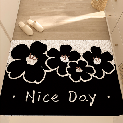 Porch Flowery Floor Mat
