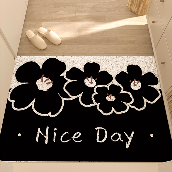 Porch Flowery Floor Mat
