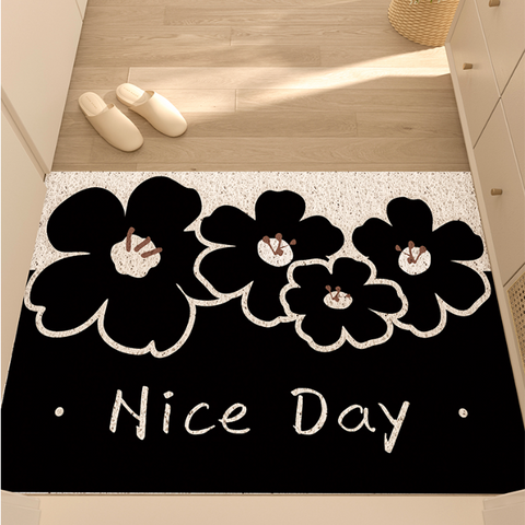 Porch Flowery Floor Mat