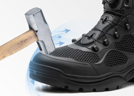 Summer Anti-smashing And Anti-penetration Men's Lightweight And Comfortable Labor Protection Shoes
