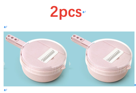 8 In 1 Vegetable Slicer - Potato Peeler Carrot Onion Grater - Cutter Kitchen Accessories