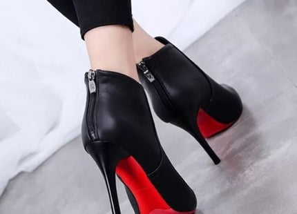 Female Pointed High Heel Short Shoes