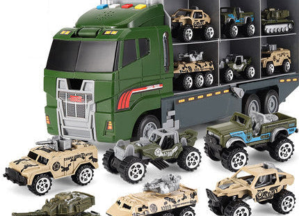 Alloy large container truck toy car