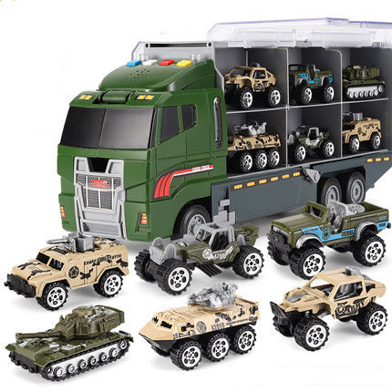 Alloy large container truck toy car