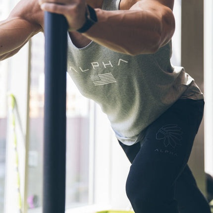 ALPHA Men's Sleeveless Gym/Fitness Vest