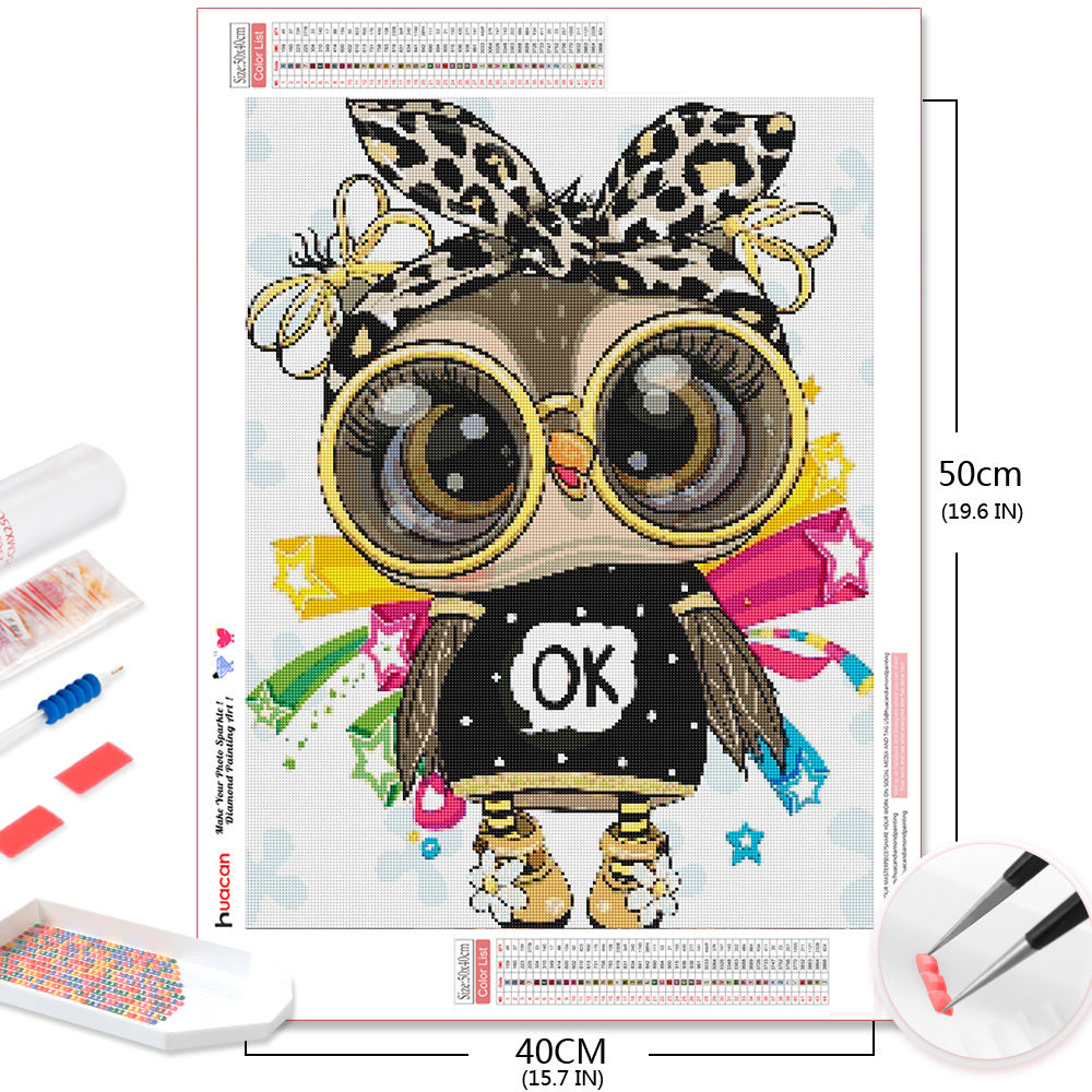 Owl Theme Diamond Painting Craft Kit