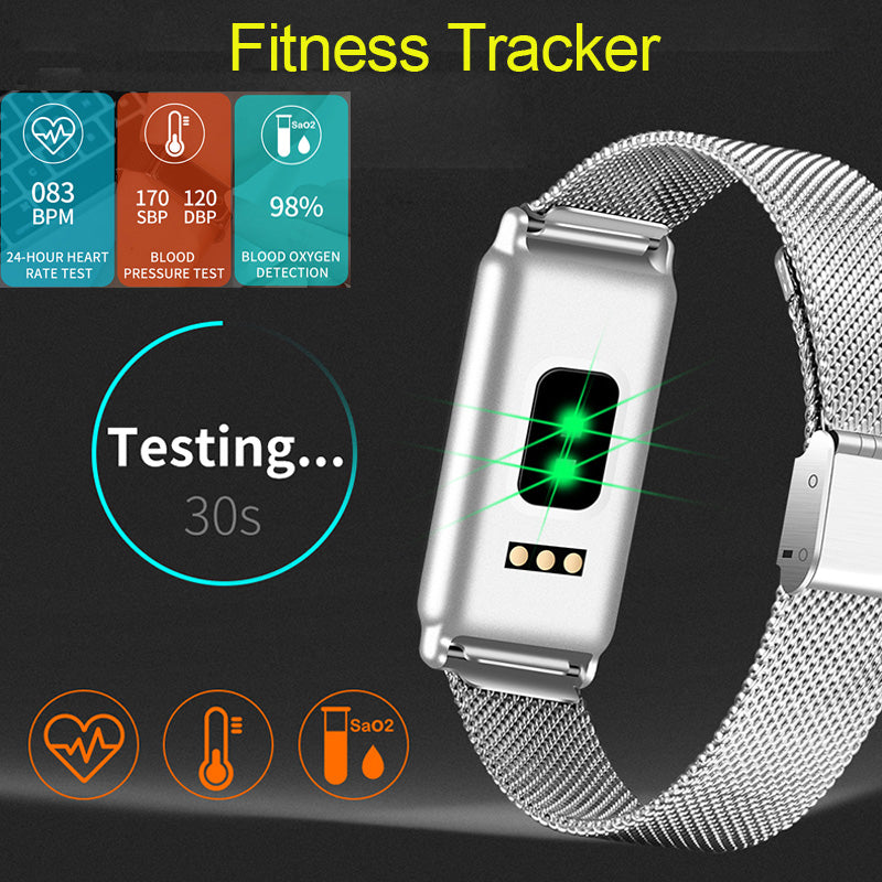 New Y8 Color Screen Full Metal Watch Smart Bracelet Heart Rate And Blood Pressure