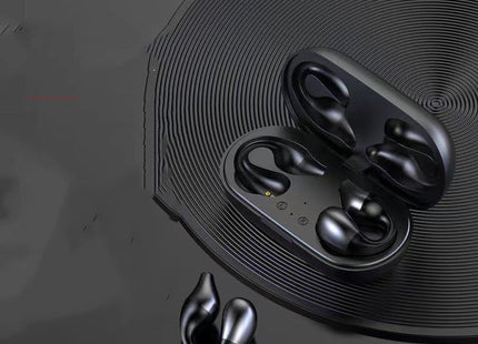 Ear Clip Bone Conduction Headphone Bluetooth 5.2 HIFI Wireless Earphone Touch Handsfree Sports Noise Cancelling Headset With Mic